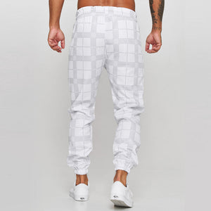 3D-Digital-Plaid-Hose für Herren