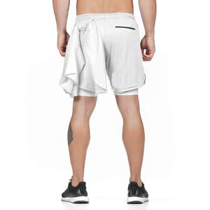 2 in 1 Shorts  Sicherheitstasche Fitness-hose