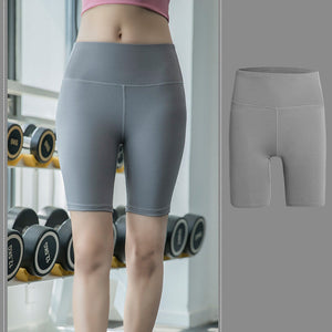 Elastische Sportshorts mit hoher Taille