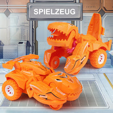 Laden Sie das Bild in den Galerie-Viewer, 2 in 1 automatisches verformtes Dinosaurier Schiebespielzeugauto
