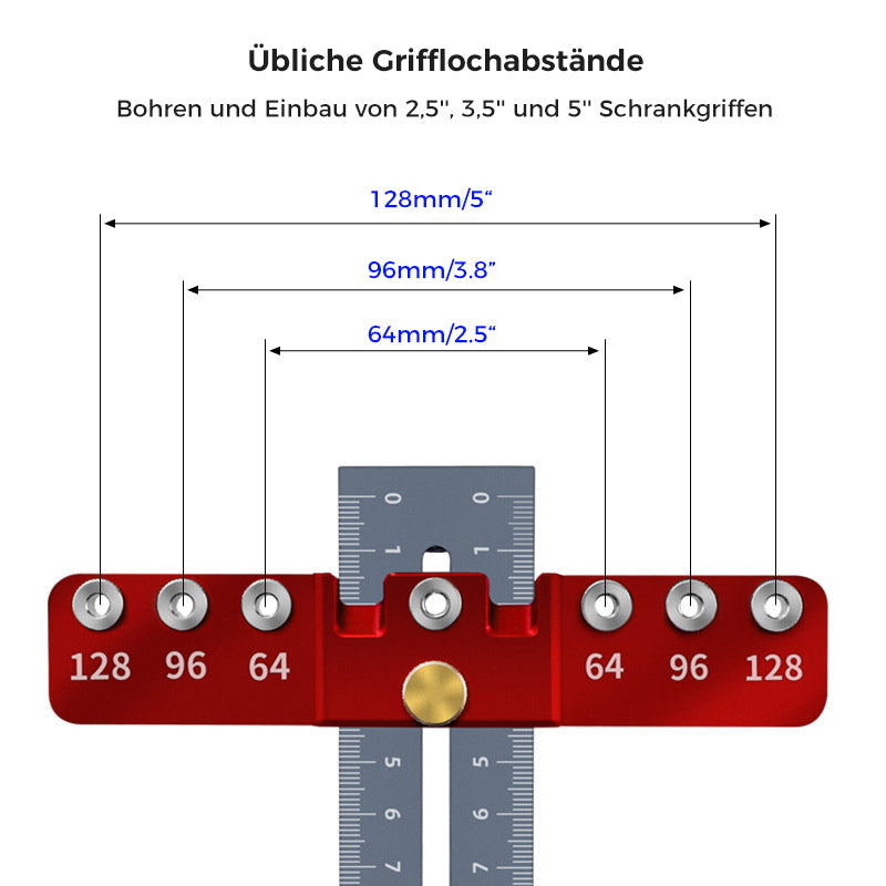 Locher für Schubladengriffe