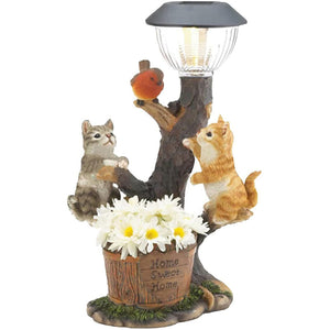 Katze und Hund LED-Lichtstatue