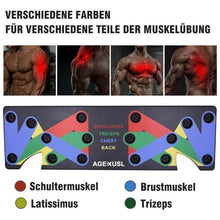 Laden Sie das Bild in den Galerie-Viewer, 9-in-1 Push-Up-Board Gymnastik Übung Liegestütze
