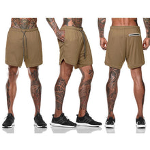 Laden Sie das Bild in den Galerie-Viewer, 2 in 1 Shorts  Sicherheitstasche Fitness-hose
