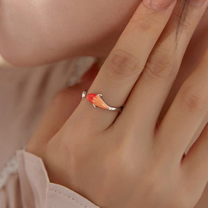 Damen Glücks-Koi-Ring