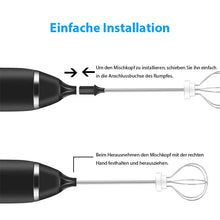 Laden Sie das Bild in den Galerie-Viewer, Handheld 2 in 1 Elektrischer Schneebesen &amp; Milchaufschäumer
