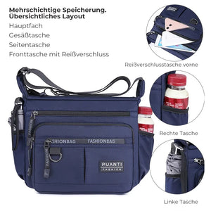 Herren Umhängetasche mit mehreren Taschen