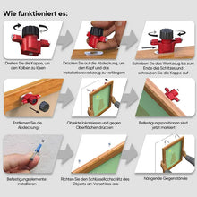 Laden Sie das Bild in den Galerie-Viewer, Messender schraubenloser Wandbohrsucher mit Libelle
