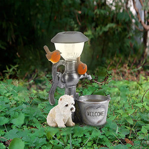 Katze und Hund LED-Lichtstatue