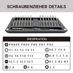 Professionelles 30 in 1 Schraubendreher-Set