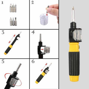 6-in-1 Multifunktionsschraubendreher