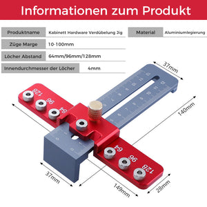 Locher für Schubladengriffe