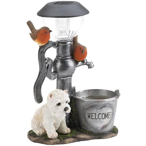 Katze und Hund LED-Lichtstatue