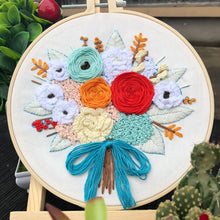 Laden Sie das Bild in den Galerie-Viewer, Handgemachte kreative DIY-Blumenstickerei
