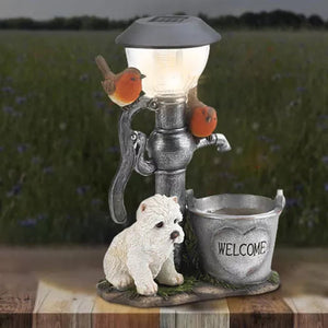 Katze und Hund LED-Lichtstatue